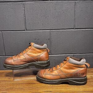 90’s Y2K Vintage GBX 8877 B Chunky Brown Leather Platform Boots Men’s 14